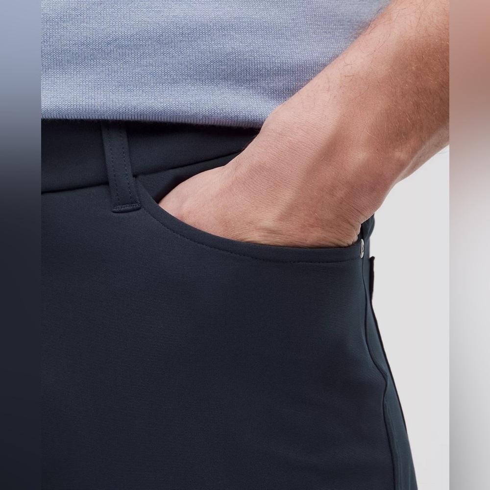 Lululemon ABC Classic Fit 5 Pocket Pant Warpstreme True Navy Men’s 32” Inseam - Picture 4 of 10